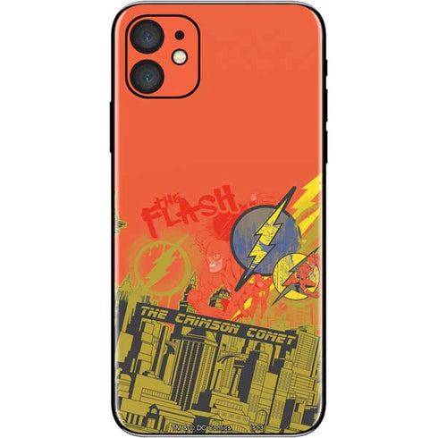 DC Comics The Flash City Collage Art iPhone 11 Skin